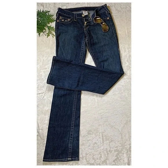 True Religion Jeans World Tour boot cut denim jeans Size 27 - Picture 3 of 8